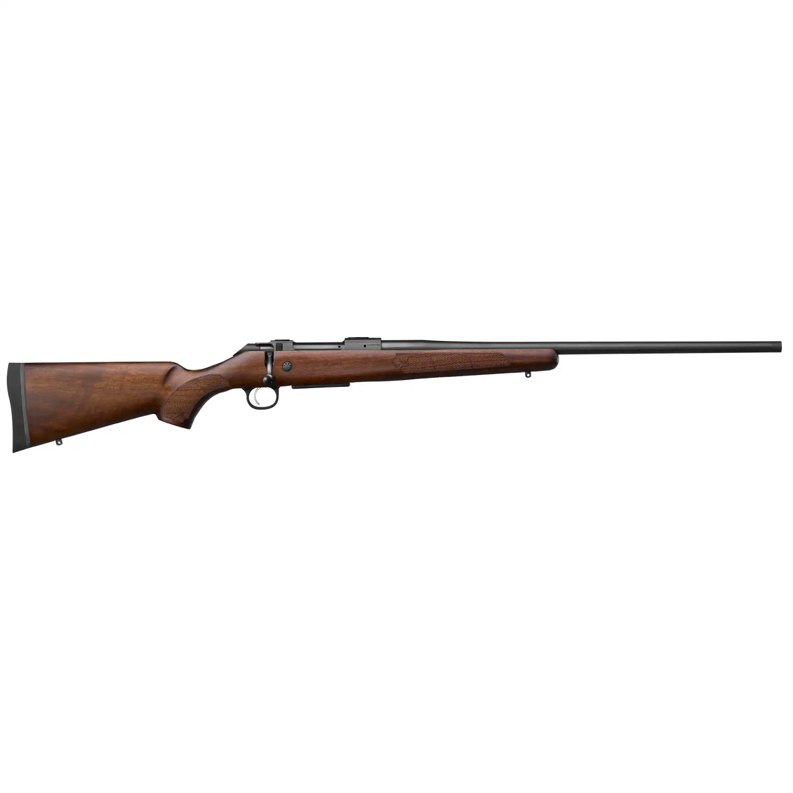 CZ 600 PLUS ST3 AMERICAN, 270 WIN, 5 RD, 24IN, 9/16X24, DRILLED AND TAPPED, WALNUT STOCK - Image 2
