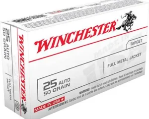 WINCHESTER 25 AUTO 50GR FMJ