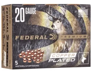 FEDERAL 20GA 2-3/4" MAX. 20 PELLETS-3B 5 RD/BX 50 BX/CS