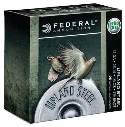 FEDERAL 12GA 2-3/4" 1 1/8 OZ 7.5 UPLAND STEEL 25 RD/BX 10 BX/CS - Image 4