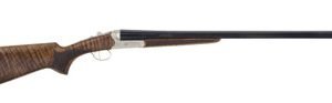TriStar Arms 38112 Bristol Silver SxS Double Barrel 12 Gauge Shotgun Walnut/Blued/Nickel
