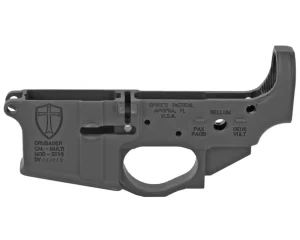 SPIKES TACTICAL STRIPPED LOWER RECEIVER MULTI CAL, CRUSADER LOGO