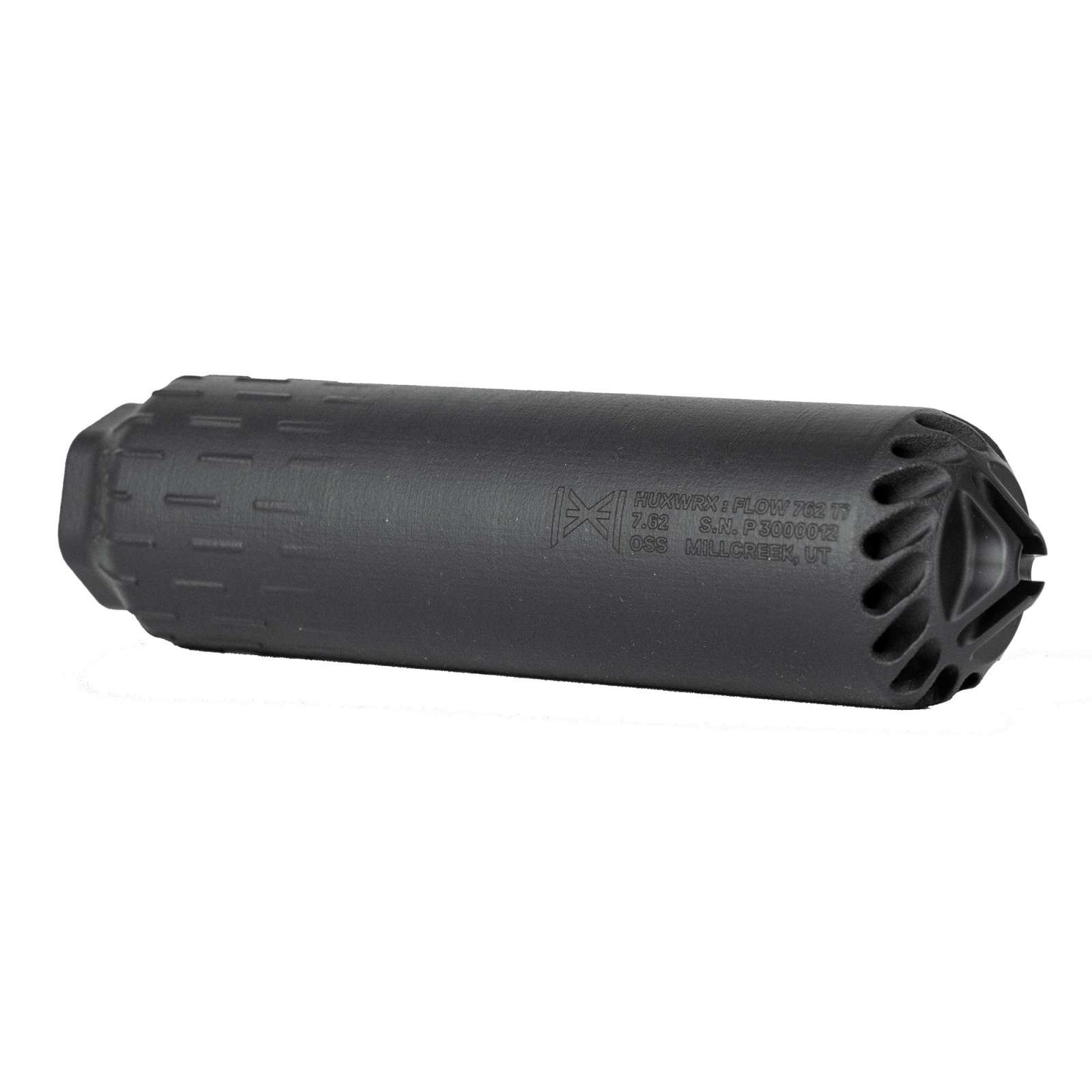 HUXWRX FLOW 762TI + MUZZLE BRAKE BLACK 5/8-24 TPI SUPPRESSOR