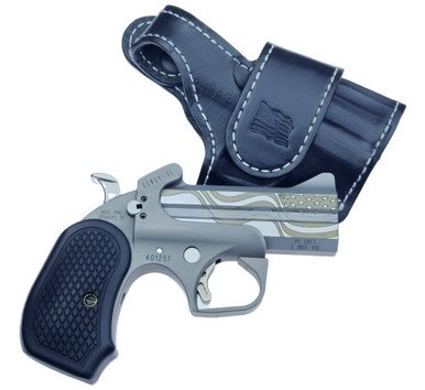 Bond Arms Rowdy XL Flag BARWXL-FLGP .45LC/.410 3.5" Stainless/Engraved American Flag Extended B6 Resin Grips