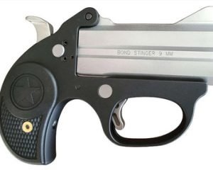 Bond Arms STINGER 9MM 3" 2 Rounds Silver/Black