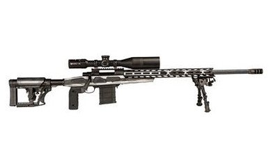 Howa HCRA72507USGMDT M1500 APC Chassis 6.5 Creedmoor 24" 10+1 Grayscale US Flag Finish W/ 4-16x50 Scope, 2 Grips, Bipod