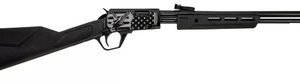 Rossi USA Gallery 22 RP2218SY-EN18 18" 15+1 .22LR Pump Action Black Synthetic Engraved Eagle & US Flag