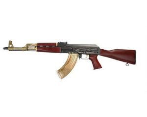 Zastava Arms ZPAPM70 AK47 Semi-Auto Rifle ZR7762CBG 16.25" 30+1 Black/Gold Cerakote/Serbian Red Furniture