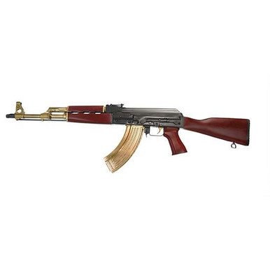 Zastava Arms ZPAPM70 AK47 Semi-Auto Rifle ZR7762CBG 16.25" 30+1 Black/Gold Cerakote/Serbian Red Furniture
