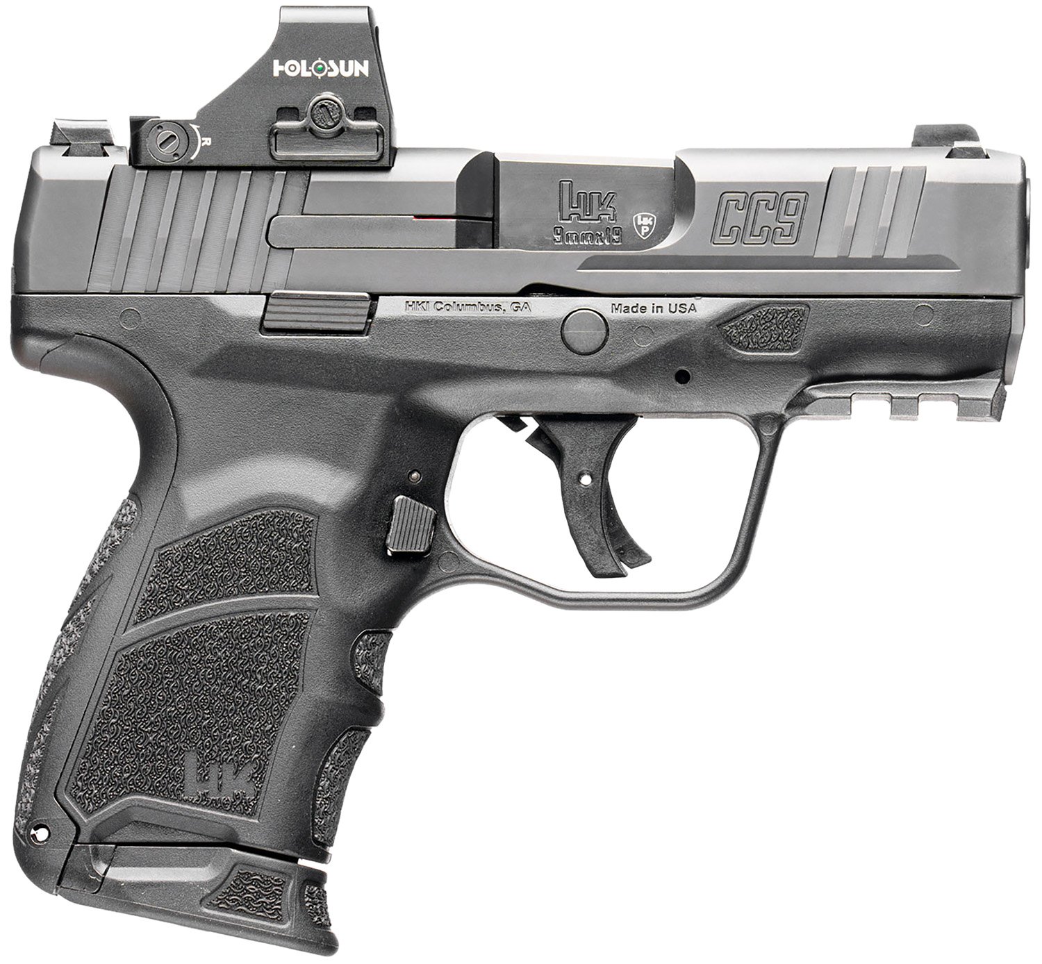 HECKLER AND KOCH (HK USA) CC9 9MM BLK 12+1 NS OR 407K