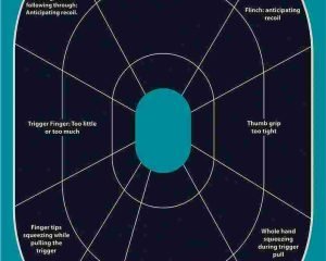 Allen Girls with Guns Splash Adhesive Oval Silhoutte Target 12x18 - 5/ct