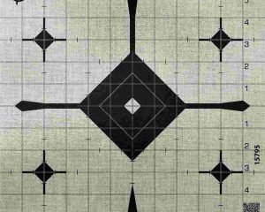 Allen EZ Aim Thermal ID Grid Bullseye Paper Target 12" x 12" - Gray