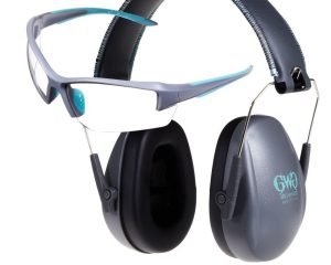 Allen Girls With Guns Assure Protective Safety Glasses & Earmuffs Combo Set Gray/Teal/Black NRR - 23dB