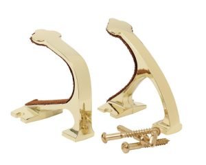 Allen Shotgun and Rifle Wall Mount Hooks Brass