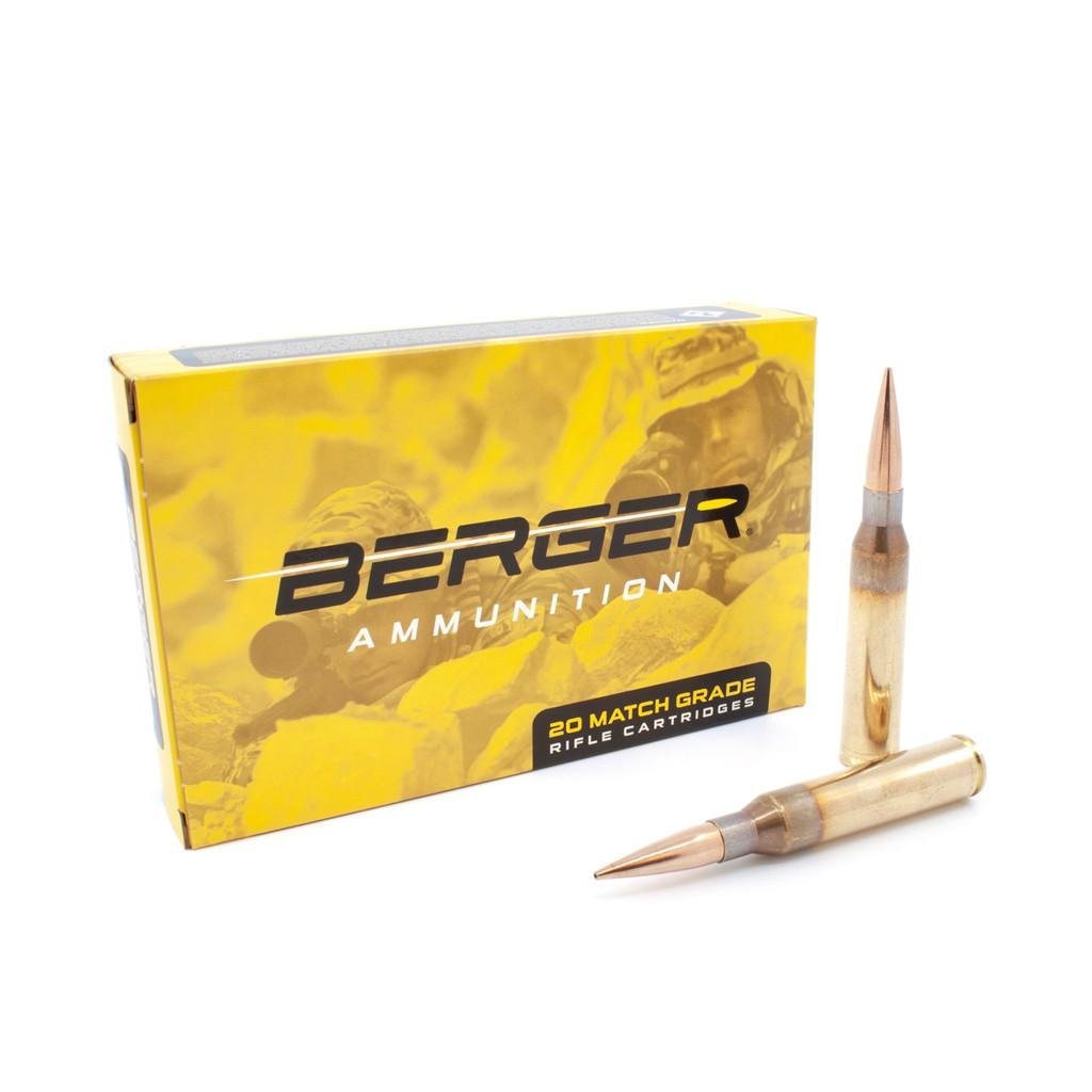 Berger Hybrid Match Grade Handgun Ammunition 338 Lapua Magnum 300gr OTM Tactical Ammunition 20/rds
