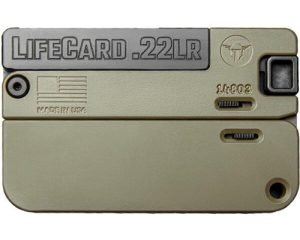 LifeCard .22 LR Single Action Pistol - Polymer Handle Noveske Bazooka Green
