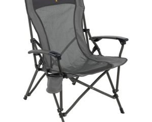 Browning Fireside Gold Buckmark Chair Charcoal/Grey