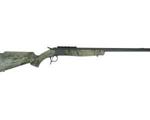 CVA Scout V2 TD Rifle .450 Bushmaster Single Shot 25" Sniper Grey Cerakoted Threaded Barrel Camo Stock
