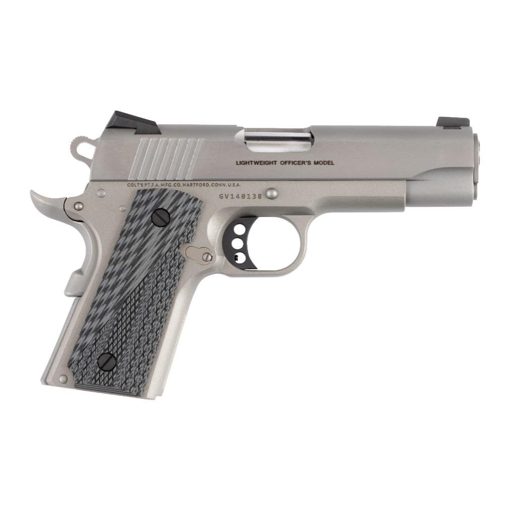 Colt Lightweight Officer Single Action Handgun .45 Auto 7rd Magazine 4.25" Barrel G10 Grips