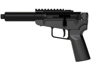 Dark Mountain Arms Stowaway Handgun 5.7x28 Single Shot 5" 1/2x28 Threaded Barrel Black with Brace Adapter