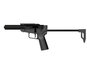 Dark Mountain Stowaway Handgun 9mm Luger Single Shot 5" 1/2x28 Threaded Barrel Black with Brace Adapter