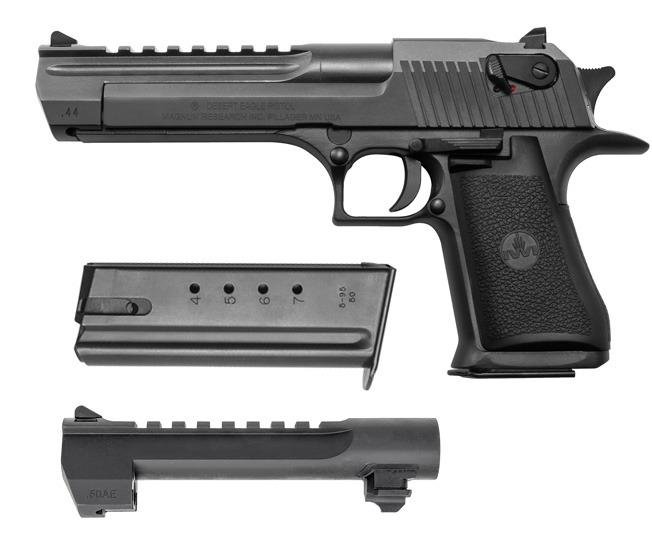 Magnum Research Desert Eagle Mark XIX Combo 50 AE/.44 Mag Handgun 7(50AE)&8(44Mag)rd Magazines 6" Barrels(2) Black