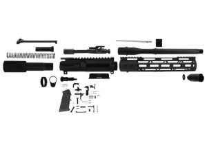 TacFire 10.5" Unassembled AR 300 Blackout Pistol Build Kit with Lower Parts Kit