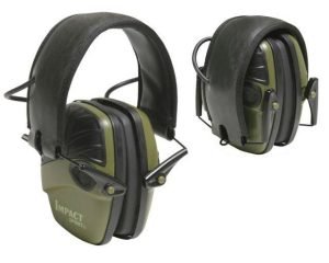 Howard Leight Impact Sport Electronic Earmuff 22dB Olive Green