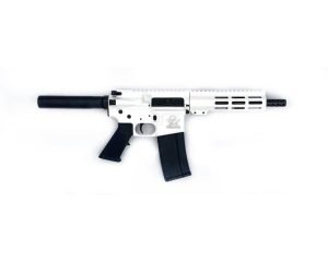 Great Lakes AR-15 Pistol .223 Wylde 30rd Magazine 7.5" Nitride Barrel White Finish