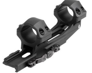 Leapers 1-Piece  UTG ACCU-SYNC QR Cantilever Mount 1" Medium w 50mm Offset - Matte Black