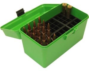 MTM Deluxe H-50 Series Rifle Ammo Box 300 WSM 300 Rem Ultra Mag Green
