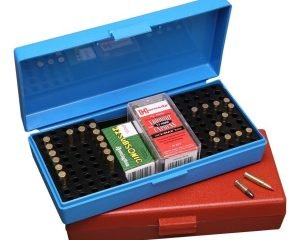 MTM .17 /.22 Rimfire Ammo Box 100/tray Blue