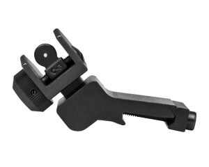 NcStar AR-15 45 Degree Offset Flip-Up Rear Sight Black