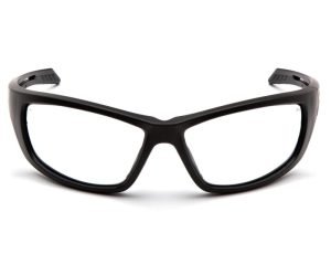Pyramex Venture Gear Howitzer Shooting Glasses Black Frame with Clear Anti-Fog Lens