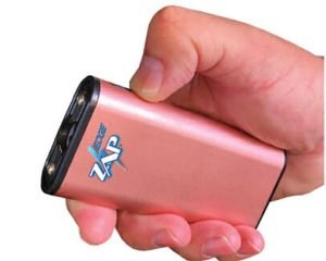 Personal Security Products Zap Edge Rechargeable USB Power Bank LED Stun Gun 950K Rose Gold