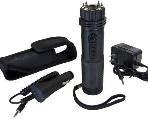 Fox Labs Zaplight Extreme 1 Million Volt Stun Gun / Flashlight with Wall Charger