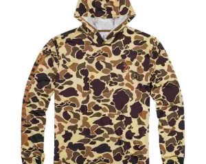 Browning Hooded Long Sleeve Tech Shirt Vintage Tan Camo XL