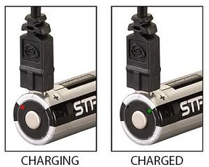 Streamlight 18650 USB Rechargeable Lithium Ion Battery with Integrated Micro-USB Charge Port - 2/pk
