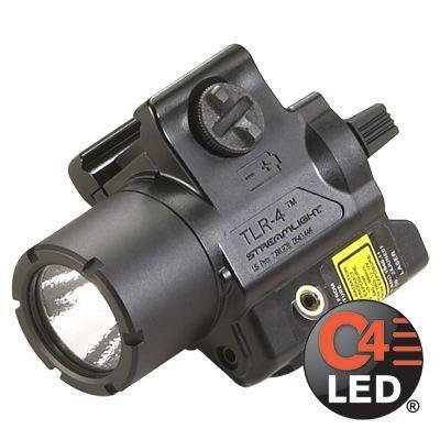 Streamlight TLR-4 Compact Rail Mounted Tactical Light with Integrated Red Aiming Laser
