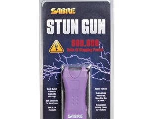 Sabre 600000 Volt Mini Stun Gun with LED - Light Purple