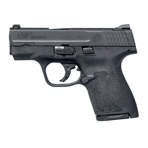 S&W M&P40 Shield M2.0 Handgun .40 S&W 6rd & 7rd Magazines (2) 3.1" Barrel Black No Thumb Safety White Dot Sights