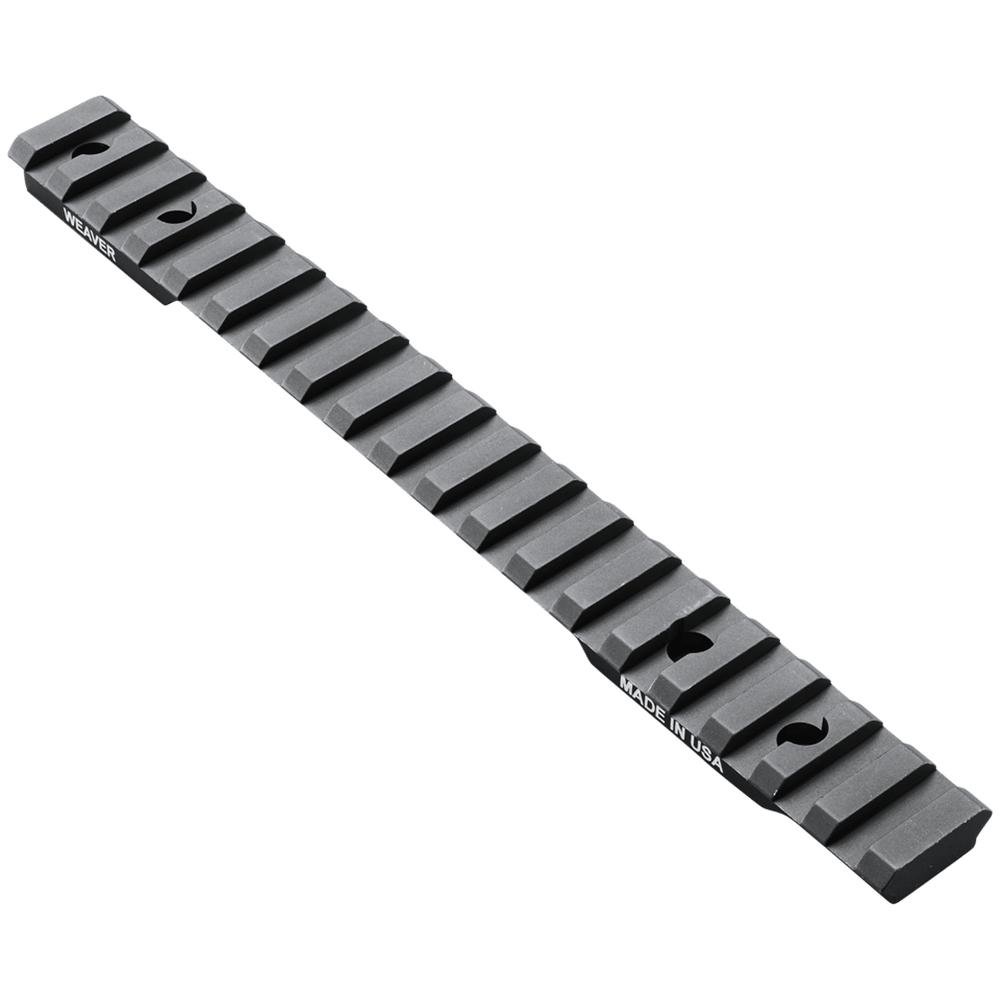 Weaver 1-Piece Extended Multi-Slot Picatinny Scope Base Savage 110 SA 8-40 0MOA Matte Clam