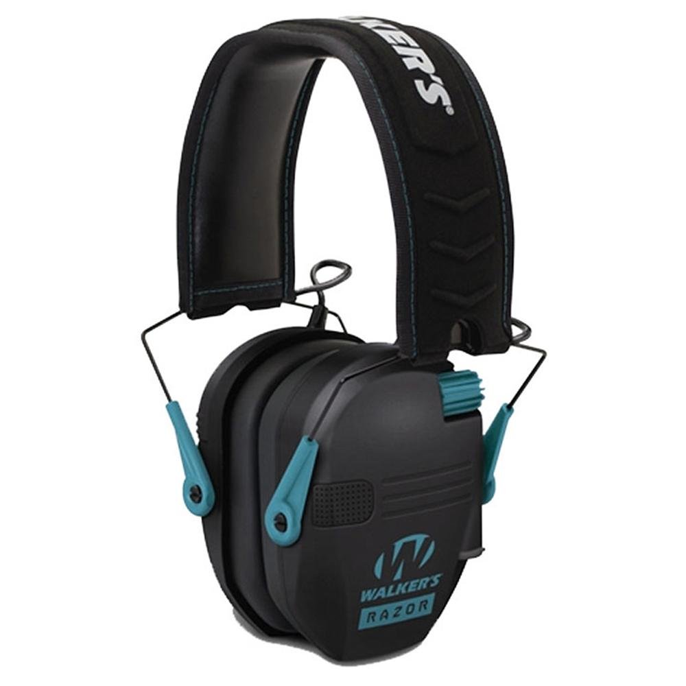 Walker's Razor Series Slim Shooter Folding Electronic Muff - Teal