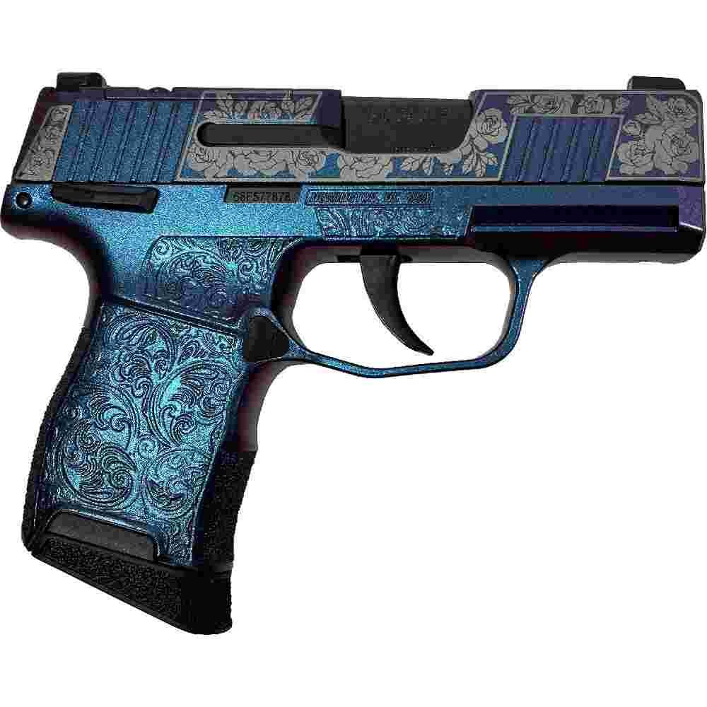 Sig Sauer "Guns & Roses Mongoose Purple" P365 Optic Ready Handgun 9mm Luger 10rd Magazines(2) 3.1" Barrel X-RAY 3 Sights Manual Safety