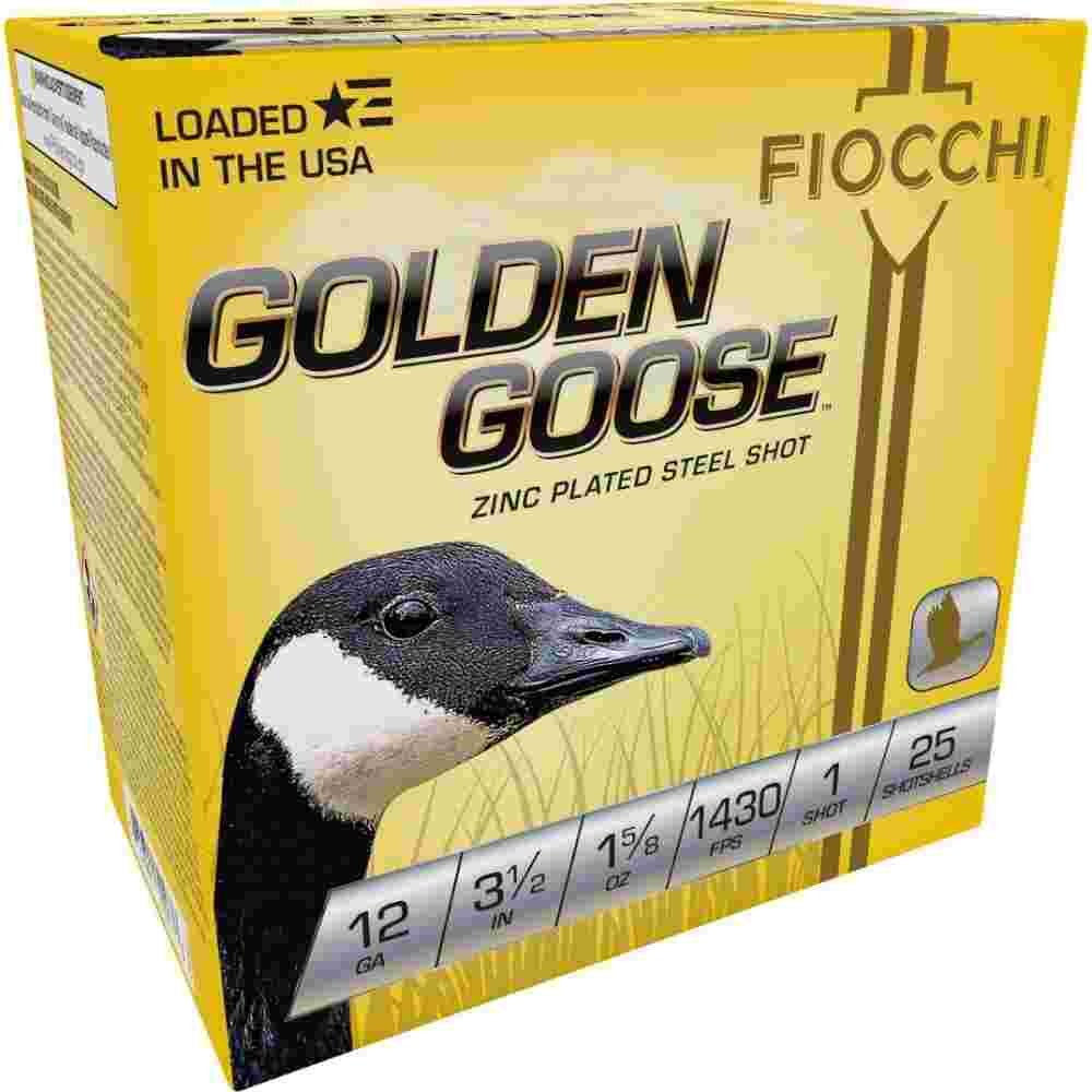 Fiocchi Golden Goose Shotshells 12ga 3 1/2" 1-5/8oz 1430fps #1 25/ct