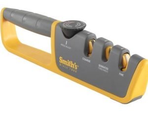 Smith's Adjustable Angle Pull-Thru Knife Sharpener for Straight Edge Knives - Coarse or Fine