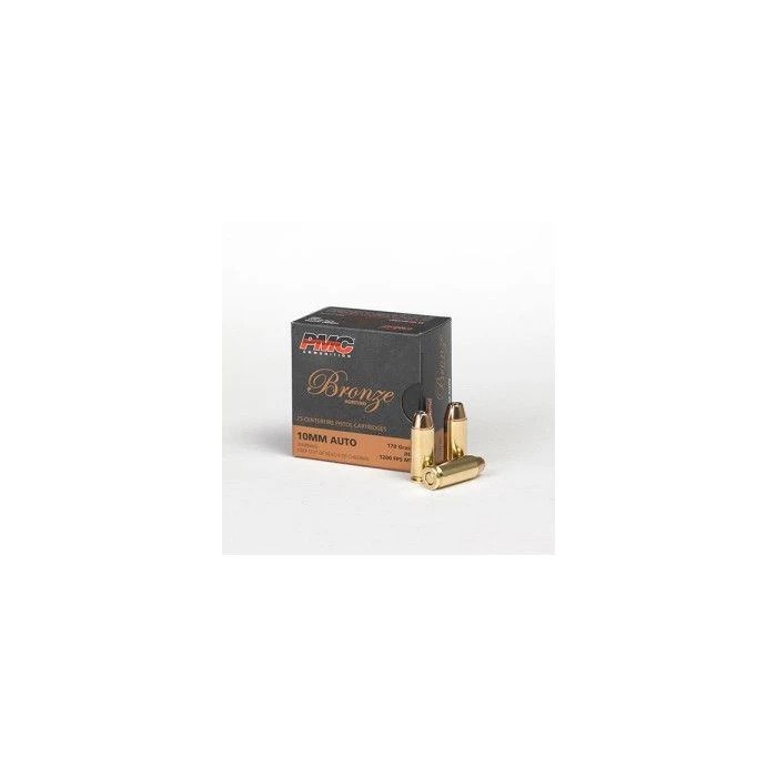 PMC Bronze 10mm Handgun Ammo - 170 Grain | JHP | 25rd Box