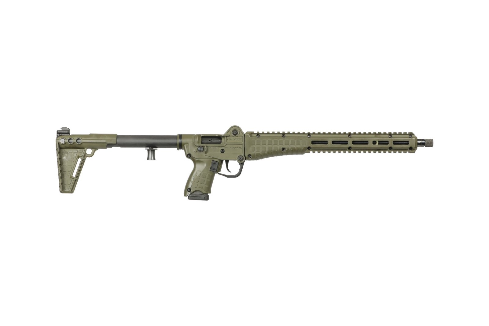 Kel-Tec SUB-2000 Gen 3 Carbine - OD Green | 9mm | 16" Barrel | Accepts G19 & G17 Mags | 10rd