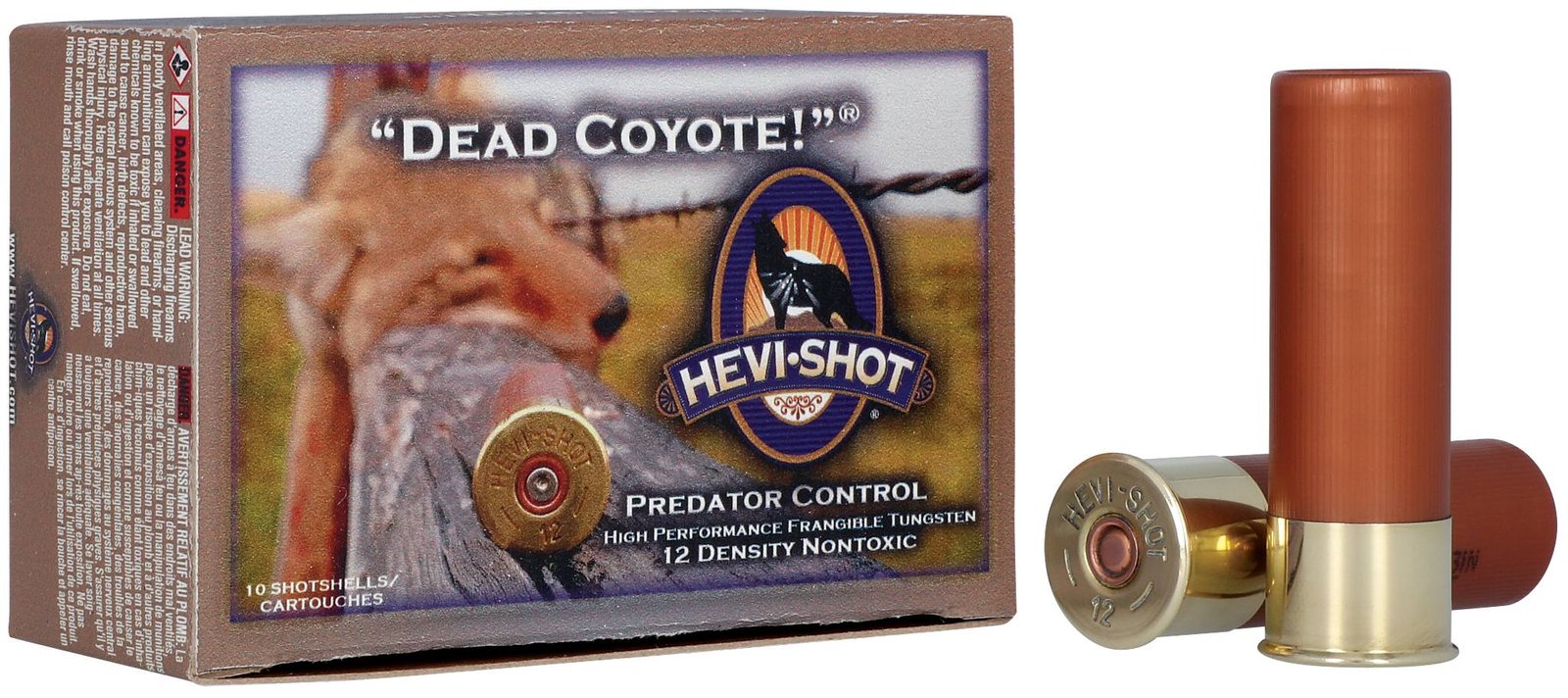 HEVI-SHOT DEAD COYOTE 12GA 3IN 1-1/2OZ T SHOT 10 RD/BX 10 BX/CS