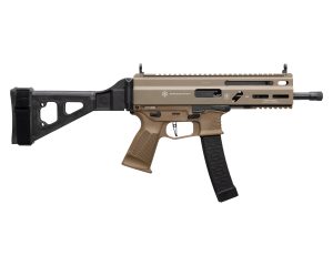 GRAND POWER STRIBOG SP9A1 9MM PISTOL 8" BARREL THREAD STRIBOG PATTERN MAG W/ BRACE FDE